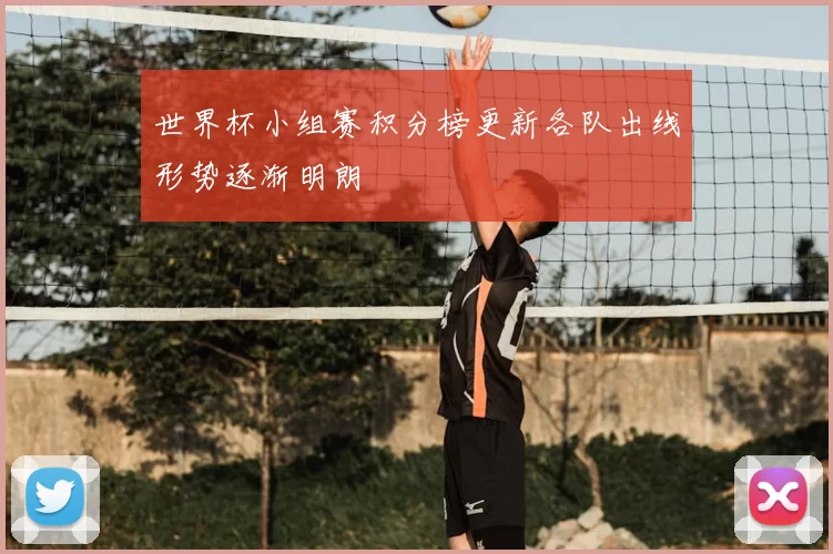 世界杯小组赛积分榜更新各队出线形势逐渐明朗